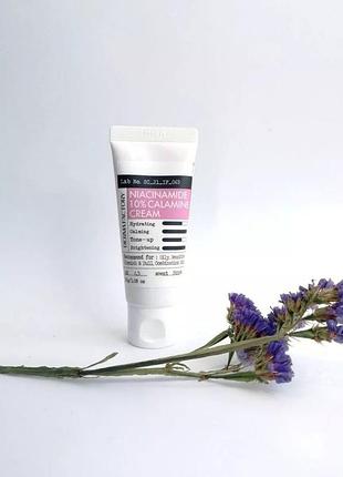 Успокаивающий крем для лица с ниацинамидом и каламином derma factory niacinamide 10% calamine cream