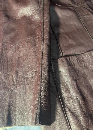 Шкіряний двохсторонній піджак4 фото