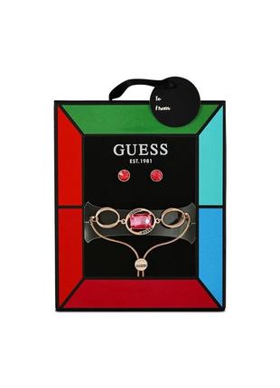 Набор украшений guess браслет и серьги-гвоздики