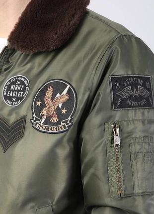 Куртка бомбер авиатор colin's цвета хаки