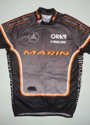 Велофутболка pearl izumi marin mercedes зycling usa vintage jersey велоформа (l)