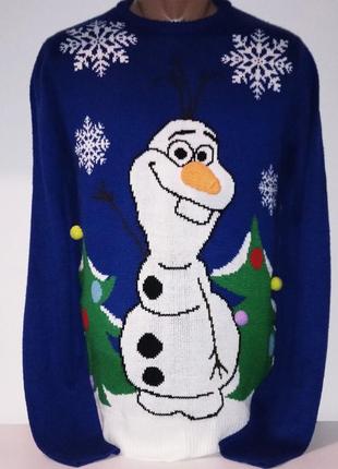 Новогодний свитер с олафом