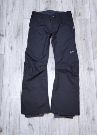 Спортивные лыжные теплые непродуваемые штаны брюки nike зима1 фото
