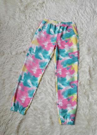 Спортивно-прогулянкові штани джоггери принт тай дай
