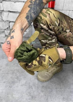 Зимові рукавички тактичні mechanix "m-pact® multicam gloves. рукавиці військові утеплені зимові4 фото