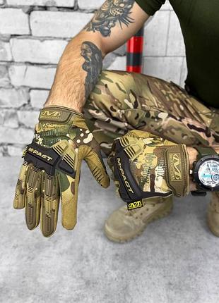 Зимние перчатки тактические mechanix "m-pact® multicam gloves. перчатки военные утепленные зимние