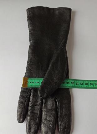 Удлиненные женские кожаные перчатки9 фото