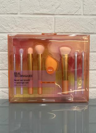 Косточки для макияжа real techniques level up brush + sponge set1 фото