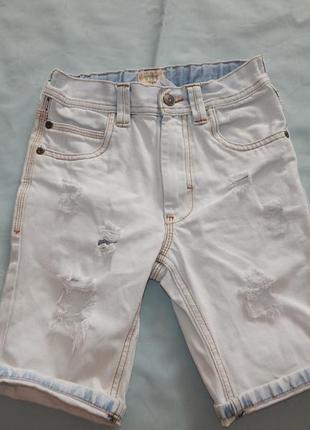 Шорты джинсовые модные на мальчика 7 лет 122см
