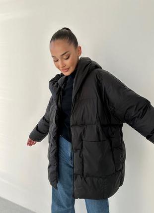 Стильний зимовий жіночий пуховик ❄️ оверсайз