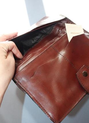 Винтажный кожаный клатч кошелек