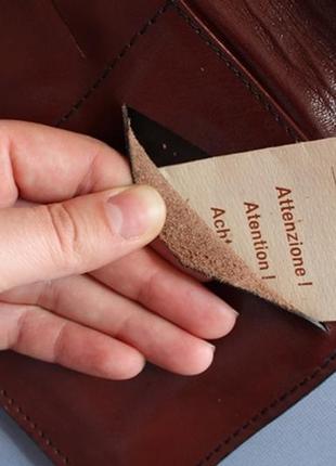 Винтажный кожаный клатч кошелек