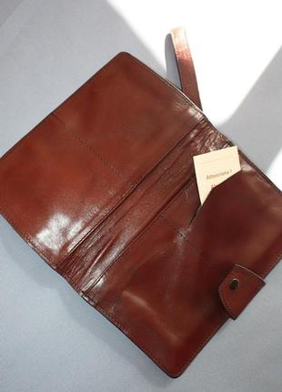 Винтажный кожаный клатч кошелек