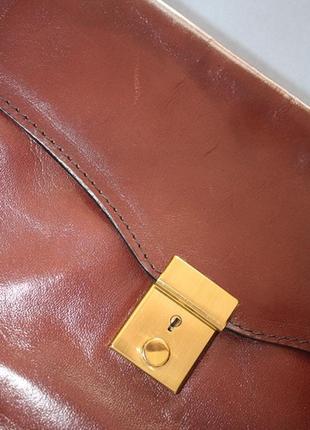 Винтажный кожаный клатч кошелек