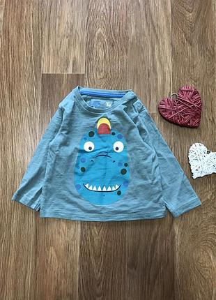 Стильная кофта реглан tu 3-6 мес динозавр