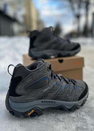 Мужские оригинальные зимние треккинговые ботинки merrell moab 3 mid горизонтальноx 590357895 фото