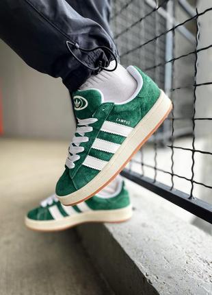 Чоловічі кросівки adidas campus 00s "dark green"4 фото