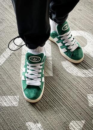 Чоловічі кросівки adidas campus 00s "dark green"10 фото