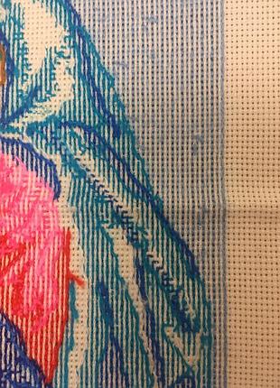 Вышивка крестиком ручная работа полотно холст