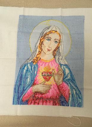 Вышивка крестиком ручная работа полотно холст