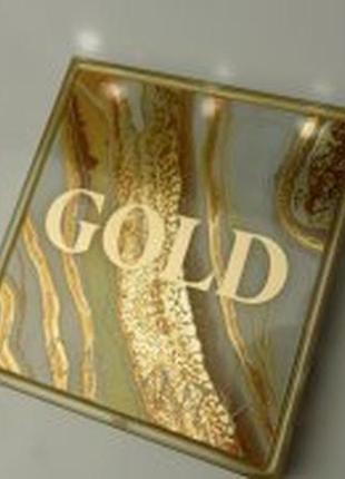 Палетка теней huda beauty gold obsessions palette 5.4 г1 фото