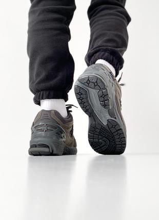 Мужские зимние кроссовки new balance 1906r cordura, gore-tex. спортивные кроссовки. мех. цвет cерый из хаки.10 фото