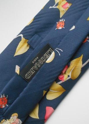 Номерной эксклюзивный шелковый галстук франция leonard3 фото