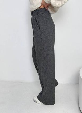 Теплые штаны, р.s,m,l,xl, костюмная шерсть, серый7 фото