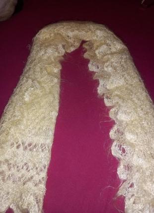 Мохеровый платок,шарф.3 фото