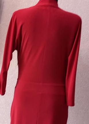 Красное брендовое платье6 фото