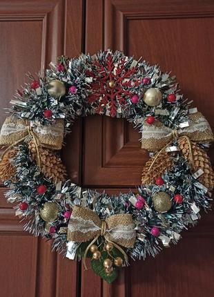Новорічний різдвяний вінок