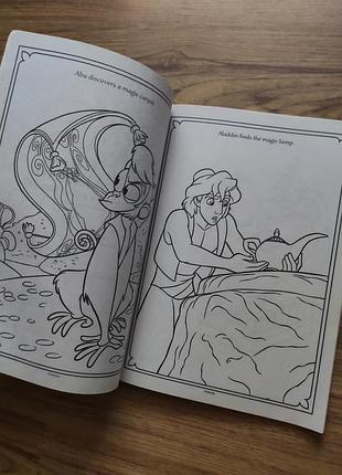 Дитяча розмальовка activity book usa original disney аладін принцеса жасмін