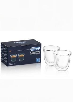 Чашки для эспрессо delonghi 60 ml набор