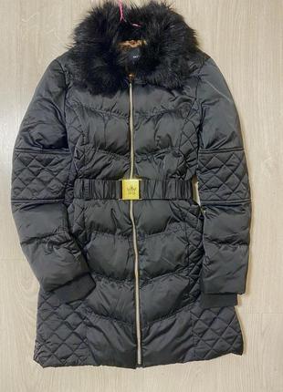 Пуховик довгий синтепонова куртка длинный зима