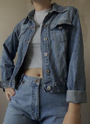 Джинсовка джинсова куртка стильна класна джинс  піджак джинсовий жакет літо20231 фото