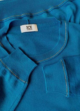 Ice iceberg мужской пуловер свитер голубой повседневный1 фото