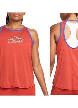Майка  nike dri-fit one icon clash category: women’s sleeveless running t-shirts1 фото