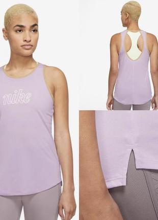 Майка nik💜 dri-fit one icon clash category: women’s sleeveless running t-shirts1 фото