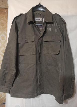 Куртка стиль мілітарі з підкладкою із сітки р. м