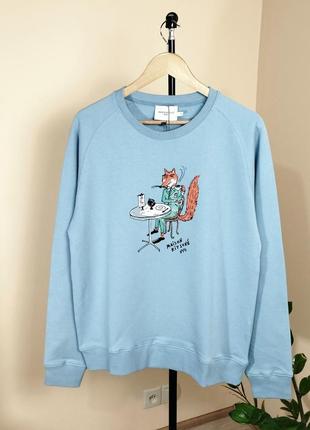 Maison kitsune толстовка, свитшот хлопковый унисекс