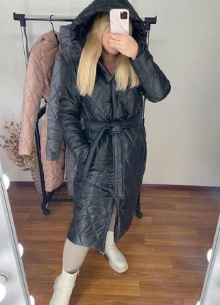 Зимнее пальто, куртка удлиненная4 фото