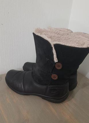 Сапожки кожаные еврозима.