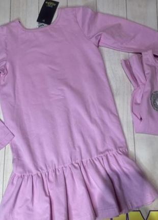 Платье на девочку, платье мини маус, праздничное детское платье свободного кроя, платье для девочки, хлопковое платье розовое для принцессы8 фото