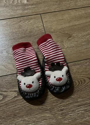 Новогодние носки h&m/ пинетки h&m