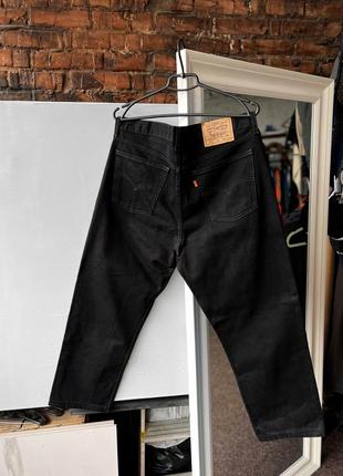 Levi’s 615 men’s vintage 90s black jeans regular fit вінтажні, чорні джинси