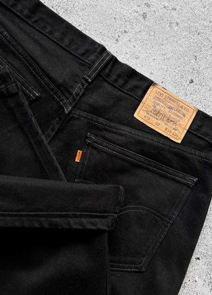 Levi’s 615 men’s vintage 90s black jeans regular fit вінтажні, чорні джинси6 фото