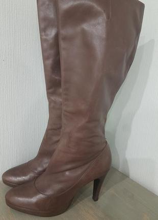 Сапоги кожаные