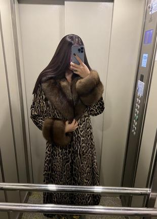 Шуба соболь оцелот леопард