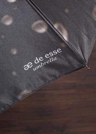 Модна жіноча парасолька автомат чорна de esse 3148-ч3 фото