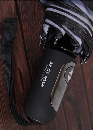 Модный женский зонт автомат чёрный de esse 3148-ч